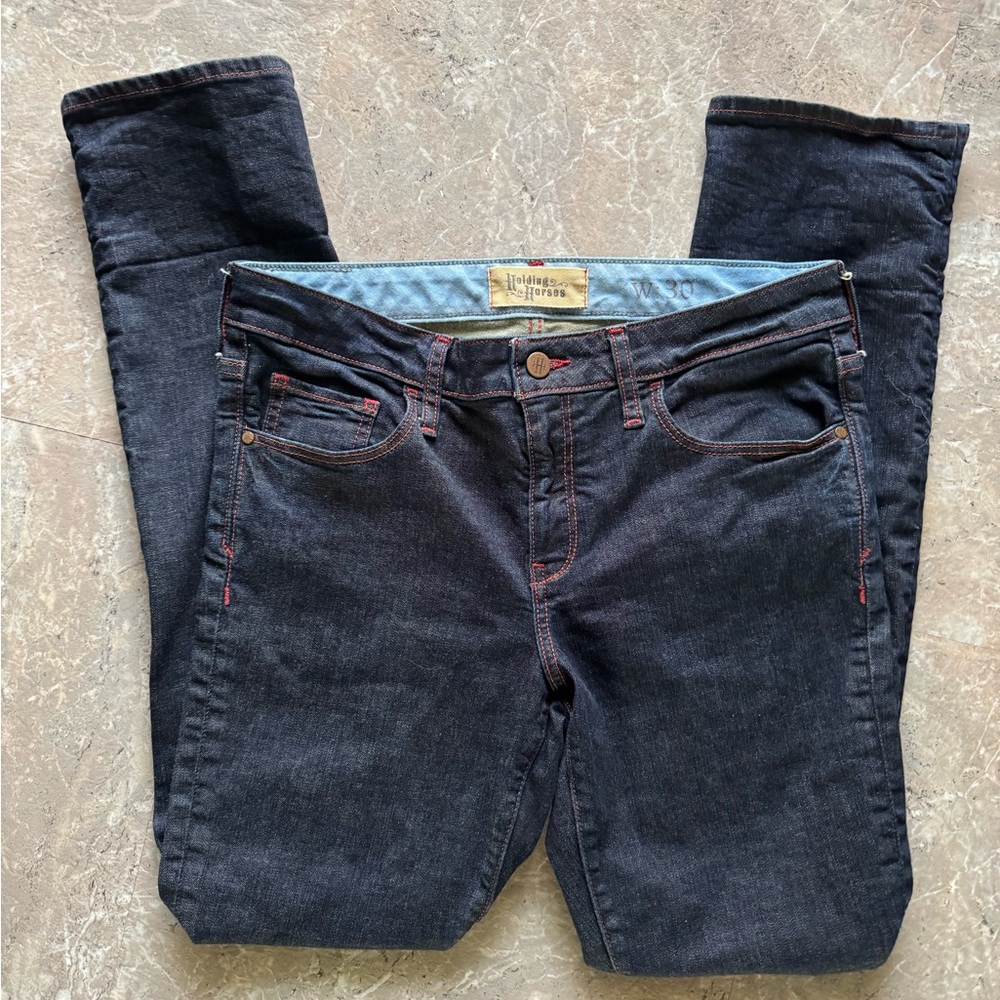 Vintage Anthropology Holding Horses with RARE red stitching W30